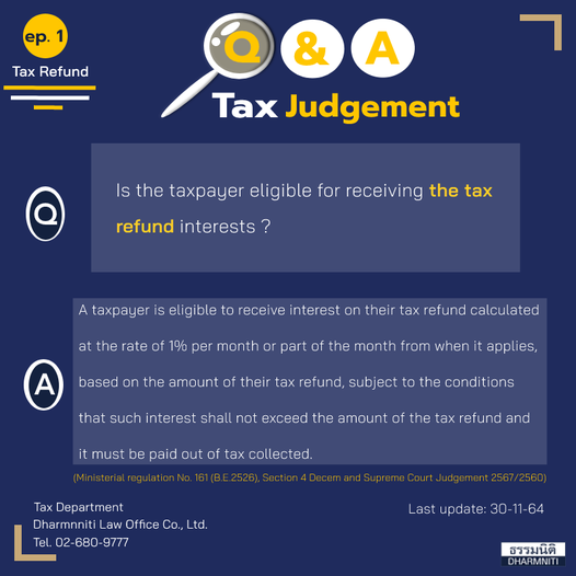 Tax Judgment EP1 Tax Refund